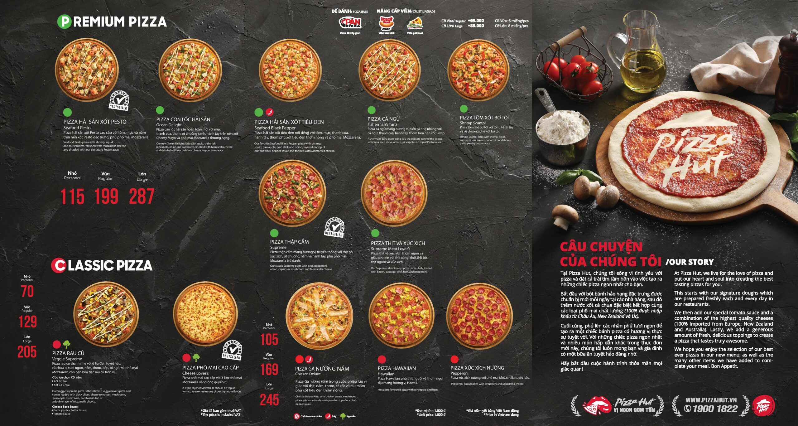 Menu Pizza Hut