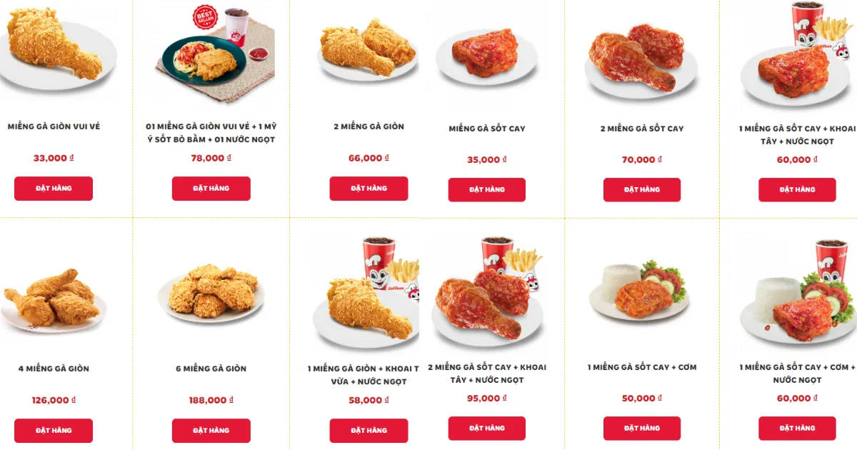 menu jollibee