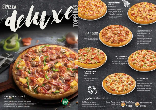 Menu The Pizza Company