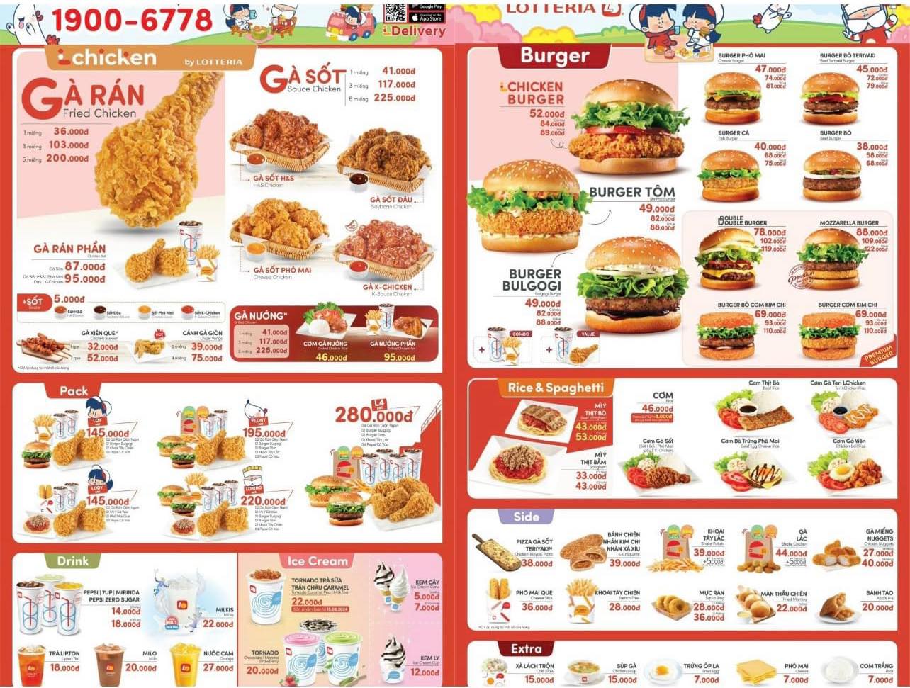 Menu Lotteria